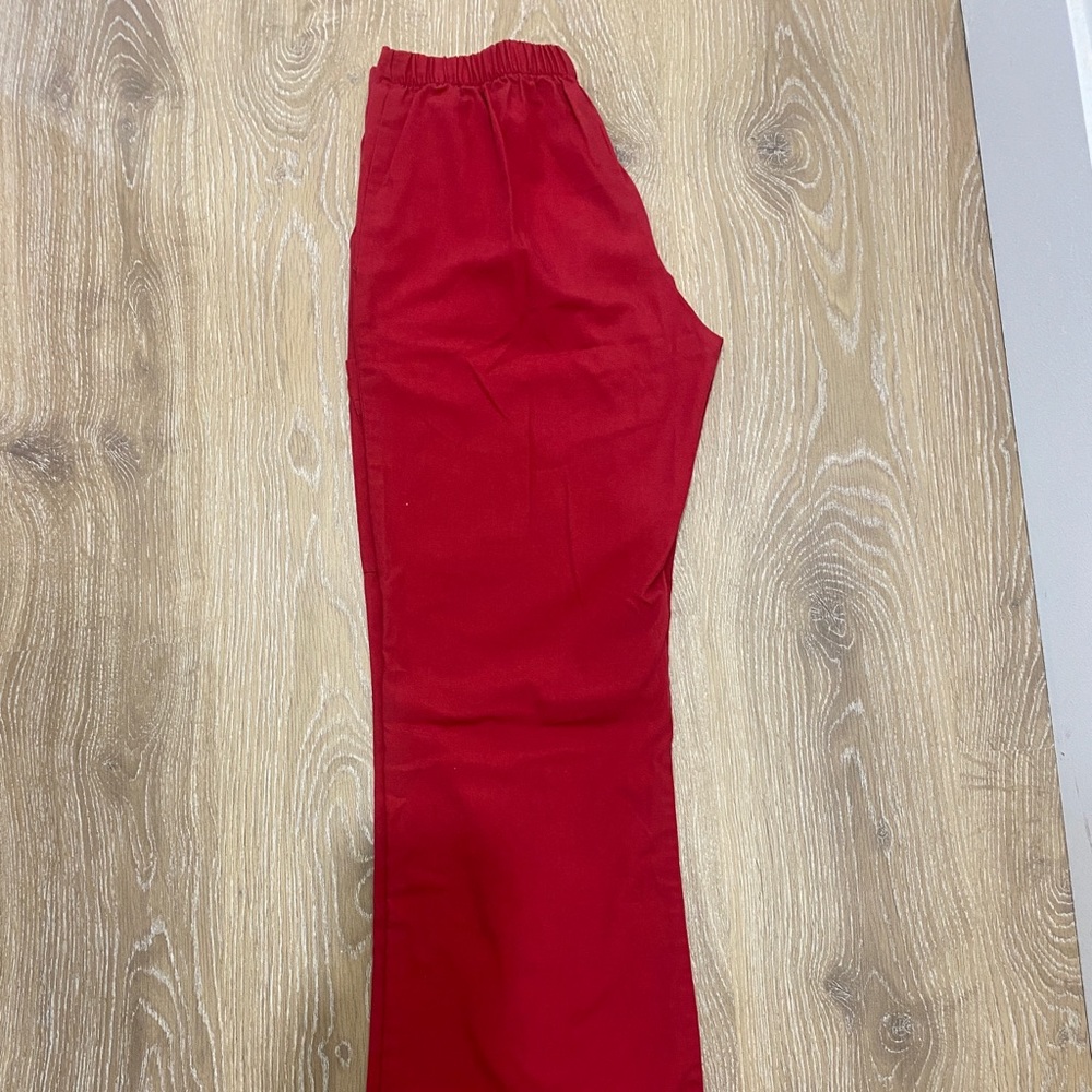 Extra small red scrubstar scrub pants